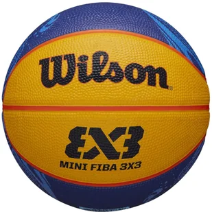 Wilson FIBA 3X3 Mini Ball WTB1733XB2020 unisex piłka do koszykówki żółta - Koszykówka - miniaturka - grafika 1