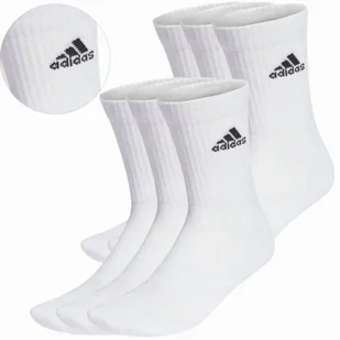 Adidas Nowe Skarpety Skarpetki Zestaw Białe 40-42 6 Par - Skarpetki męskie - miniaturka - grafika 1