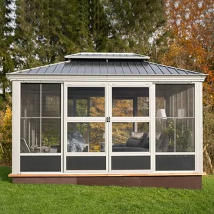 Altana ogrodowa 3x4,2m zimowy ogród Sojag aluminiowy szary - Altany ogrodowe - miniaturka - grafika 1