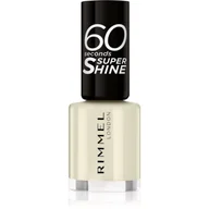 Lakiery do paznokci - Rimmel London London 60 Seconds Super Shine lakier do paznokci 8 ml dla kobiet 730 Silver Bullet - miniaturka - grafika 1