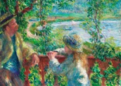 Plakaty - Plakat Nad jeziorem Près du Lac Renoir impresjonizm - miniaturka - grafika 1