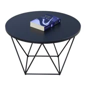 Ławy i stoliki kawowe - Czarny stolik kawowy w stylu loft L2-Z26 - miniaturka - grafika 1