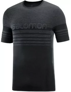 Koszulki sportowe damskie - Koszulka Salomon Essential Seamless Black - grafika 1