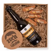 Zestawy upominkowe - Prezent na Dzień Chłopaka z podpiwkiem bezalkoholowym. Zestaw ze słodyczami dla chłopaka, upominek dla męża - miniaturka - grafika 1