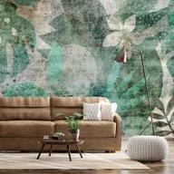 Fototapety - Fototapeta samoprzylepna - Florystyczny mural (rozmiar 98x70) - miniaturka - grafika 1