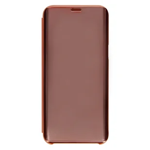 Etui z klapką, lustrzane etui do Samsunga Galaxy S8 Plus, przezroczysta klapka z przodu – różowe - Etui i futerały do telefonów - miniaturka - grafika 1