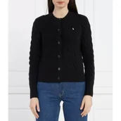 Swetry damskie - POLO RALPH LAUREN Wełniany kardigan | Regular Fit | z dodatkiem kaszmiru - miniaturka - grafika 1