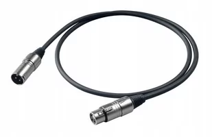 Proel Kabel XLR/XLR M/F bulk 3m Czarny - Kable - miniaturka - grafika 2