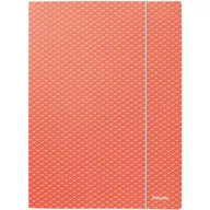 Segregatory - Teczka kartonowa z gumką Colour`Breeze A4 koralowa 628494 ESSELTE - miniaturka - grafika 1