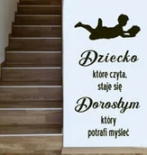 Pomoce naukowe - Naklejka: Dziecko, które czyta... - miniaturka - grafika 1