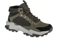 Buty trekkingowe męskie - Big Star Buty sportowe męskie skóra wysokie khaki II174202 45 II174202 - miniaturka - grafika 1