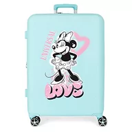 Walizki - Disney Minnie Heart Walizka średniej wielkości 48x70x26 cms Twarde mocowanie ABS Wbudowany 88L 3,98 kg 4 Koła Podwójny, niebieski, Talla única, średnia walizka - miniaturka - grafika 1