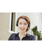 Słuchawki - logitech H650e słuchawki nauszne przewodowe mono - miniaturka - grafika 1