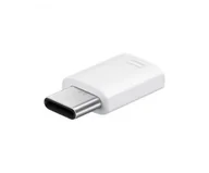 Złącza, przejściówki, adaptery - ADAPTER PRZEJŚCIÓWKA SAMSUNG USB TYP C-> MICRO USB GH98-40218A BIAŁY - miniaturka - grafika 1