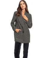 Kurtki damskie - Heine Płaszcz przejściowy w kolorze szaro-czarnym - miniaturka - grafika 1