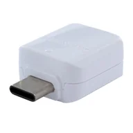 Baterie do telefonów - Samsung - GH96-12489A - Adapter OTG USB typu C na USB - Biały - miniaturka - grafika 1