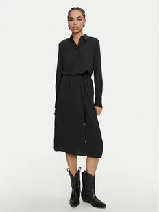 Calvin Klein Sukienka koszulowa K20K207455 Czarny Regular Fit - Sukienki - miniaturka - grafika 1