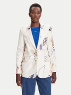 Marynarki i żakiety damskie - Desigual Marynarka Arty 25WWEW21 Biały Regular Fit - miniaturka - grafika 1