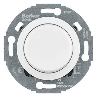 Hager Serie 1930/Glas Rozszerzenie ściemniacza obrotowego komfort z płytką czołową, biały 294510 294510 - Wyłączniki światła i elektryczne - miniaturka - grafika 1