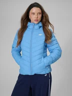 Kurtki damskie - 4F Kurtka z wypełnieniem syntetycznym damska - niebieska XXL - miniaturka - grafika 1