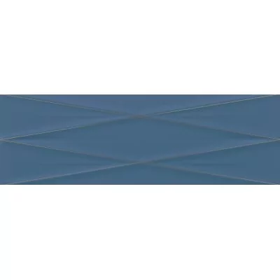 Cersanit C GRAVITY MARINE BLUE SILVER INSERTO SATIN 24x74