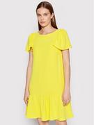 Sukienki - DKNY Sukienka codzienna DD2A759A Żółty Relaxed Fit - miniaturka - grafika 1