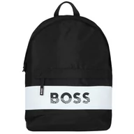 Plecaki - BOSS Logo Backpack J20366-09B, Czarne Plecak, pojemność: 15 L - miniaturka - grafika 1