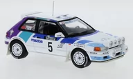 Samochody i pojazdy dla dzieci - Ixo Models Mazda 323 Gtx, No.5 Mazda Rally Team  1:43 Rac358A - miniaturka - grafika 1