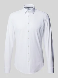 Koszula biznesowa o kroju slim fit z jednolitą fakturą - Koszule męskie - miniaturka - grafika 1