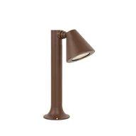 Lampy ogrodowe - QAZQA Nowoczesny słupek zewnętrzny rdzawy brąz 30 cm IP44 regulowany - Ciara - miniaturka - grafika 1