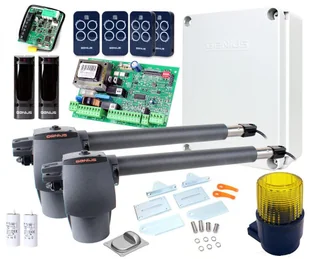 Zestaw Genius G-Bat 300 z lampą do 6m bram dwuskrzydłowych - Zestawy do bram - miniaturka - grafika 9