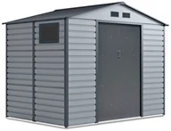 Altany ogrodowe - Domek Na Narzędzia Montreal 9X6 Light Grey - miniaturka - grafika 1