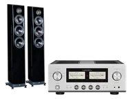 Zestawy stereo - Luxman L-507Z (srebrny) + VELA FS409 (czarny) - miniaturka - grafika 1