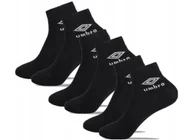 Skarpetki męskie - Skarpety UMBRO QUARTER 3-PAK - 35-38 CZARNE - miniaturka - grafika 1