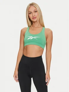 Reebok Biustonosz top 100075676 Zielony Slim Fit - Biustonosze - miniaturka - grafika 1