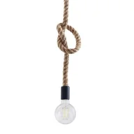 Lampy sufitowe - Lampa wisząca 1x12W E27 LED Rope 321909 POLUX/GOLDLUX - miniaturka - grafika 1