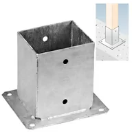 Zawiasy, okucia i inne akcesoria - Podstawa słupa 101x150x2 - miniaturka - grafika 1