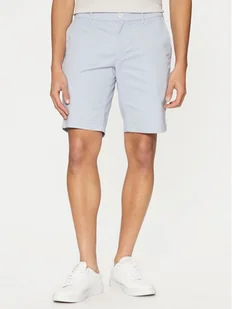 Calvin Klein Szorty materiałowe Modern Twill K10K114063 Niebieski Slim Fit - Spodenki męskie - miniaturka - grafika 1