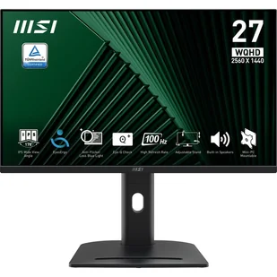 MSI PRO MP275QPG 27 '' LED/WQHD/Flat/100Hz/Black - Monitory - miniaturka - grafika 2