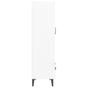 Lumarko Szafka, biała, 70x31x115 cm, materiał drewnopochodny - Szafki do salonu - miniaturka - grafika 8