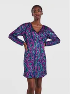 Sukienki - YAS Sukienka koktajlowa Flua 26029213 Kolorowy Regular Fit - miniaturka - grafika 1