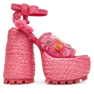 Sandały damskie - Sandały Naked Wolfe Bluebell Różowy - miniaturka - grafika 1