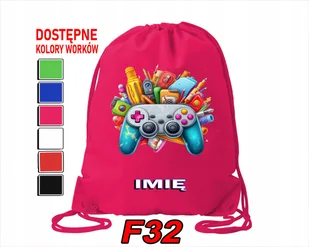 WOREK SZKOLNY NA WF TRENING SPORTOWY Z NADRUKIEM GAME PAD - IMIĘ - Torby szkolne WOREK SZKOLNY NA WF TRENING SPORTOWY Z NADRUKIEM GAME PAD - IMIĘ - Torby szkolne - miniaturka - grafika 1