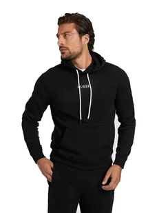 GUESS BLUZA MĘSKA OCIEPLANA ES ROY GUESS HOODIE BLACK M0GQ03R44Q7 JBLK - Rozmiar: XL - Bluzy męskie - miniaturka - grafika 1