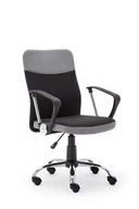 Fotele i krzesła biurowe - Fotel Biurowy Picot Czarny/Szary - miniaturka - grafika 1