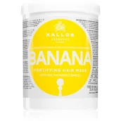 Maski do włosów - Kallos KJMN Banana maska bananowa wzmacniająca 1000ml - miniaturka - grafika 1