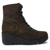 Botki damskie - Botki Fly London Birrfly P501534006 Khaki - miniaturka - grafika 1