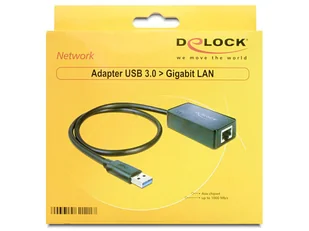 Delock Karta sieciowa Usb 3.0->RJ-45 1GB - Switche - miniaturka - grafika 3