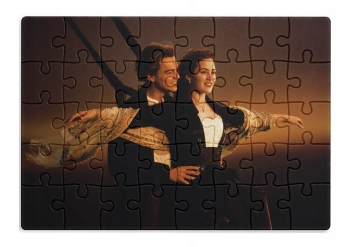 PUZZLE TITANIC STATEK FILM CAMERON A3 252 el z Nadrukiem + IMIĘ #124