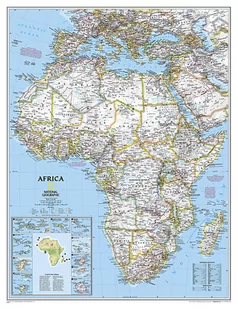 National geographic, mapa ścienna polityczna Afryka Classic ,1:9 328 000 - Mały naukowiec - miniaturka - grafika 1